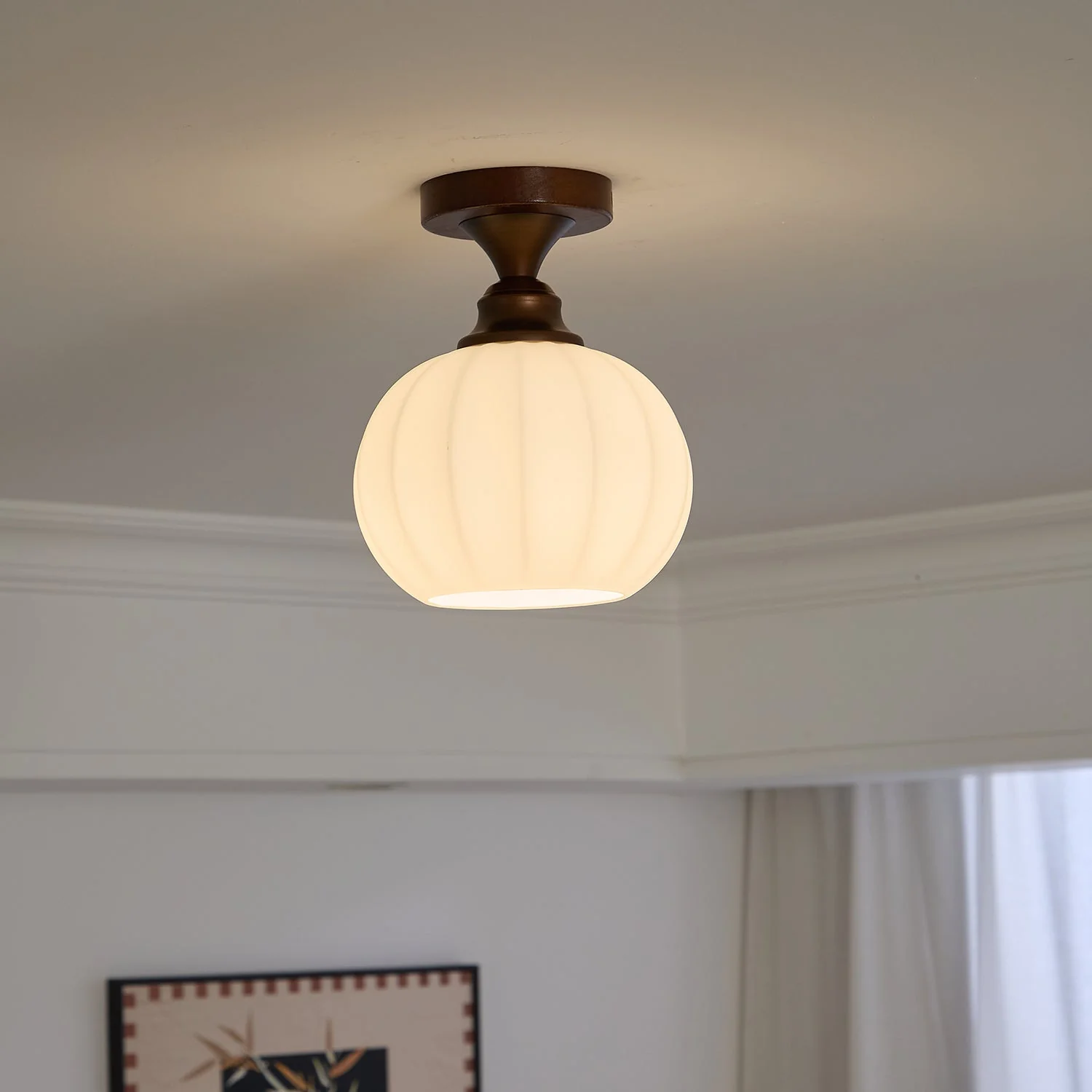 Alveneth Premium Nordic Art Glass Ceiling Lamp - Image 16