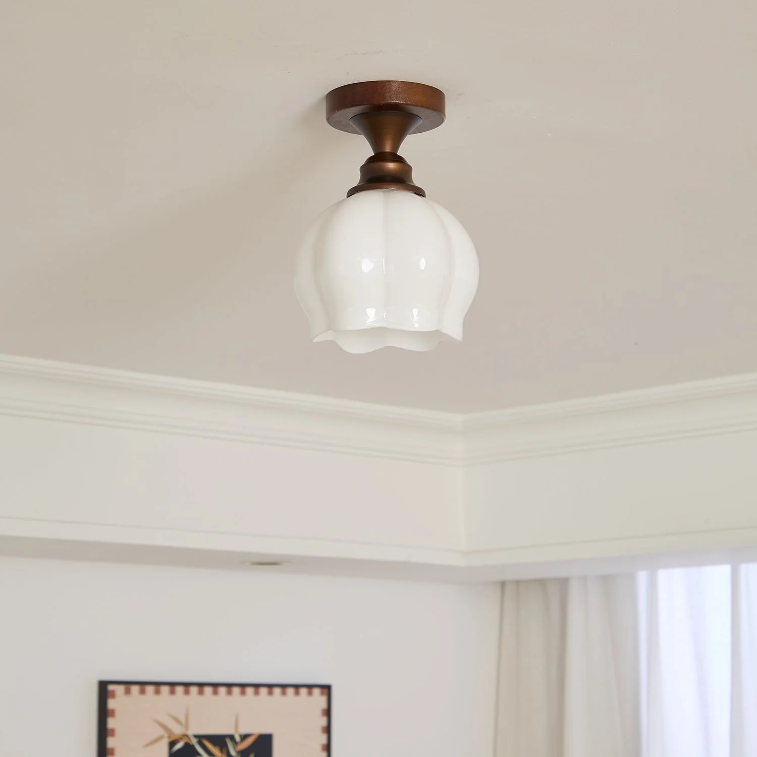 Alveneth Premium Nordic Art Glass Ceiling Lamp - Image 19