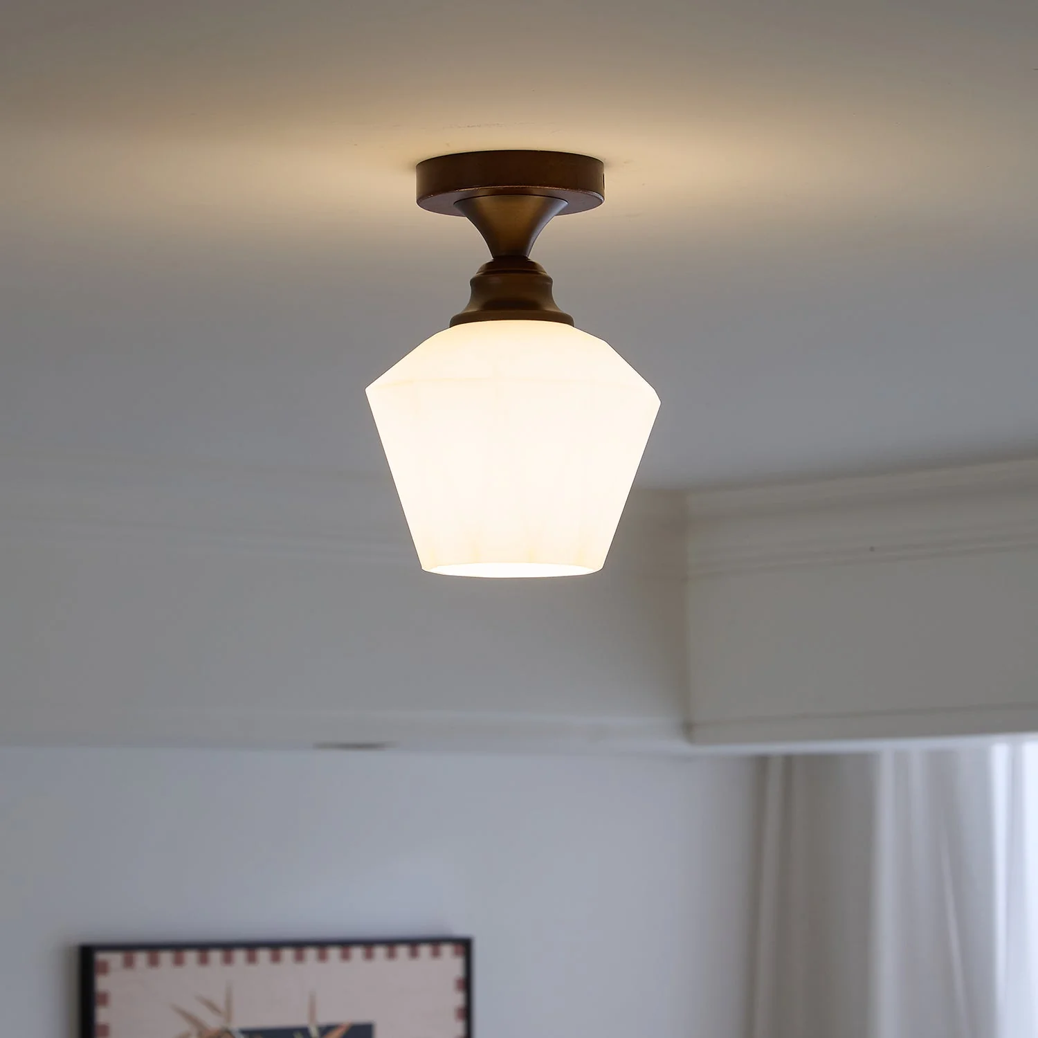 Alveneth Premium Nordic Art Glass Ceiling Lamp - Image 3