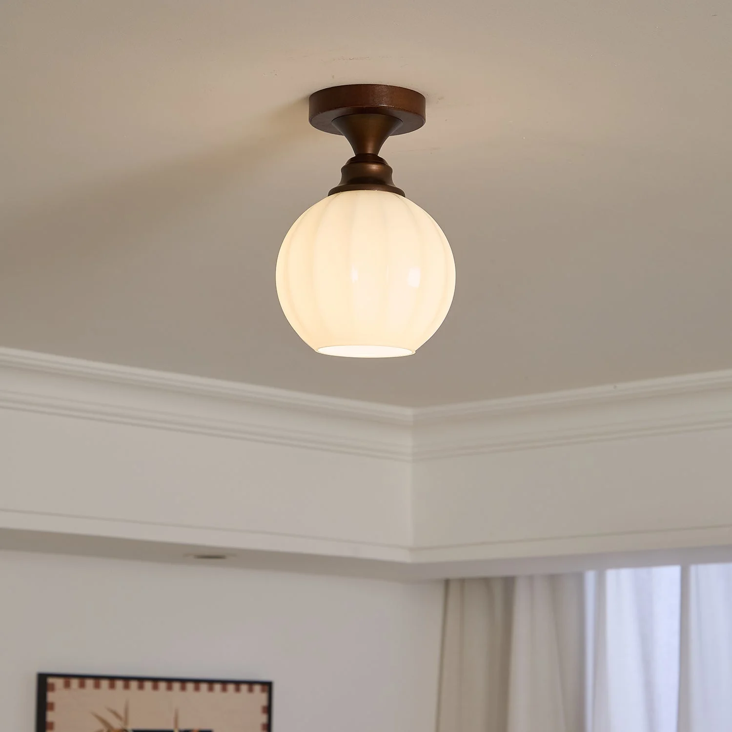 Alveneth Premium Nordic Art Glass Ceiling Lamp - Image 51