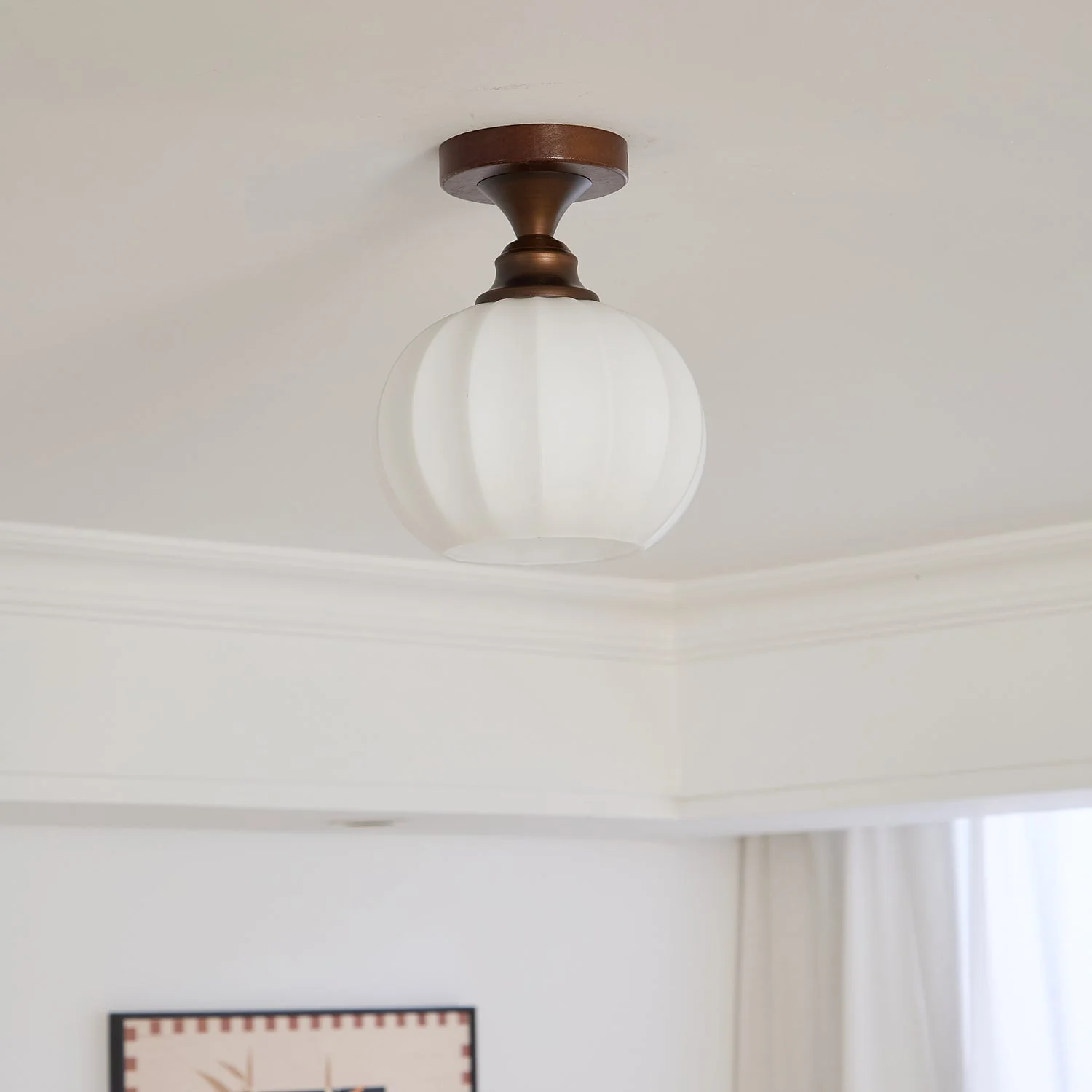 Alveneth Premium Nordic Art Glass Ceiling Lamp - Image 8