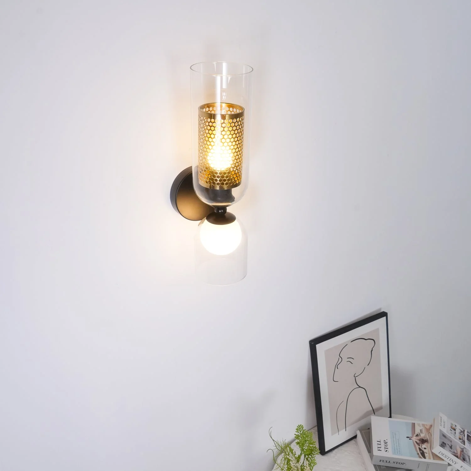 Alvynan Premium Nordic Art Glass Wall Lamp - Image 13
