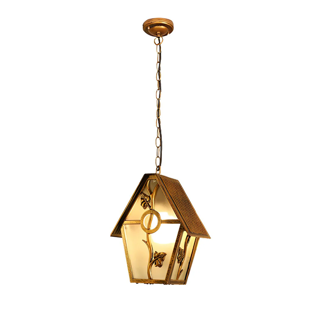 Ambe Creative Cabin American Glass Outdoor Chandelier Lamp - Image 9