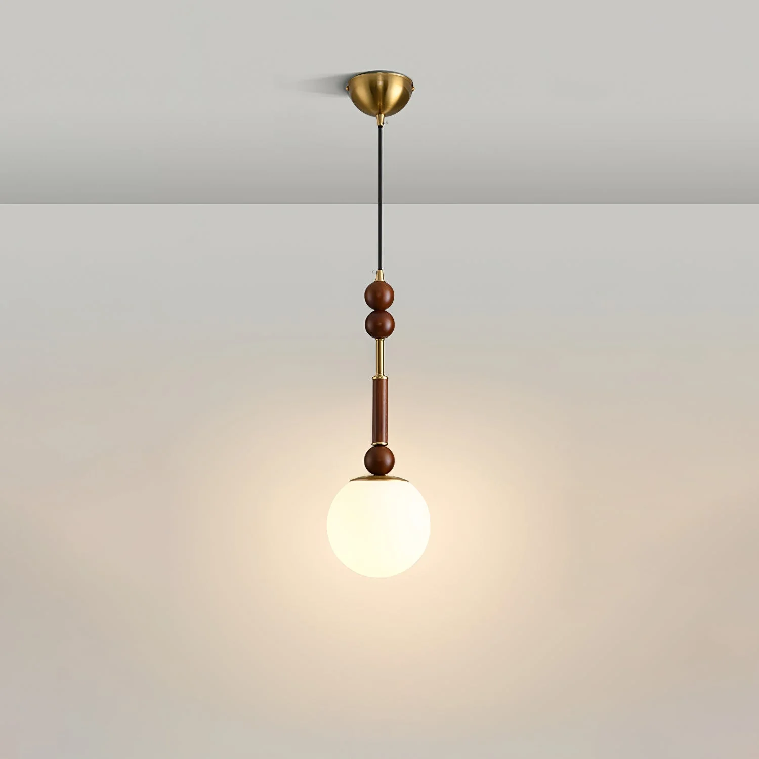 AmberGlow Vintage Wood Pendant Lamp - Image 40