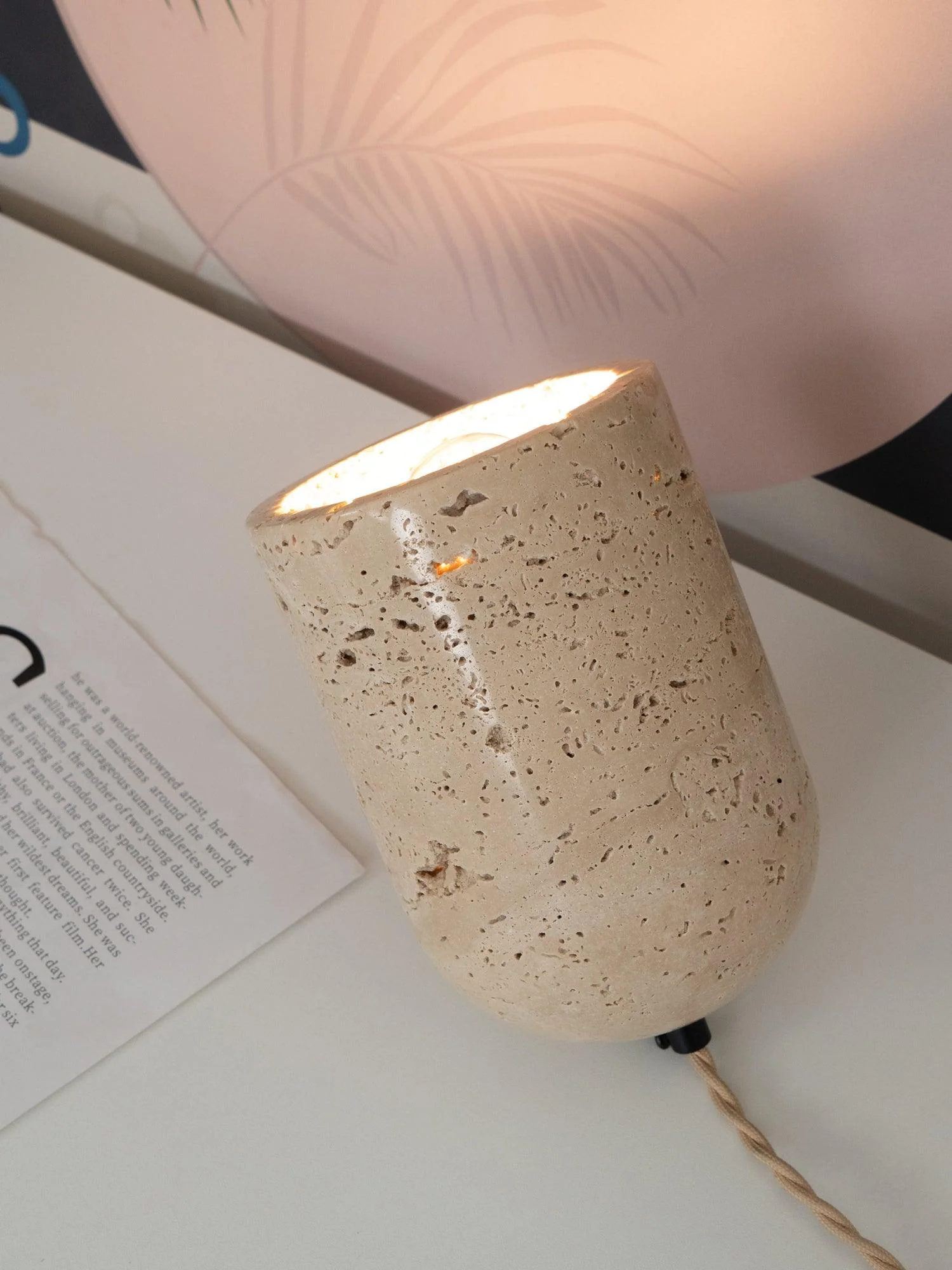 Amidori Wabi-Sabi Travertine Table Light - Image 16