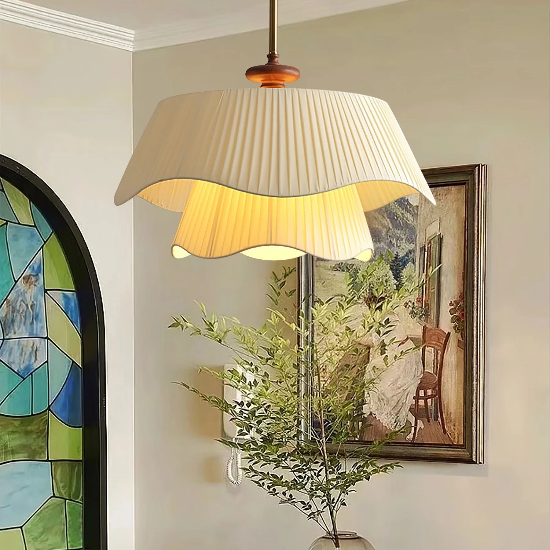 Aphais Premium Elegance Wood Pendant Lamp - Image 14