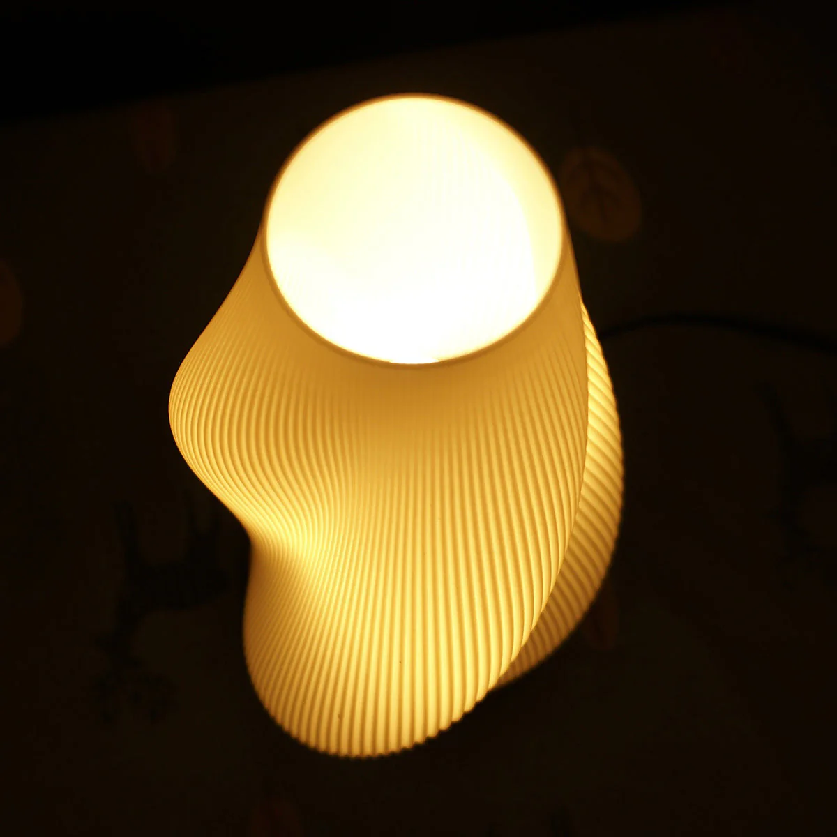 Aphrodite Farmhouse Wood Plastic Table Lamp - Image 8
