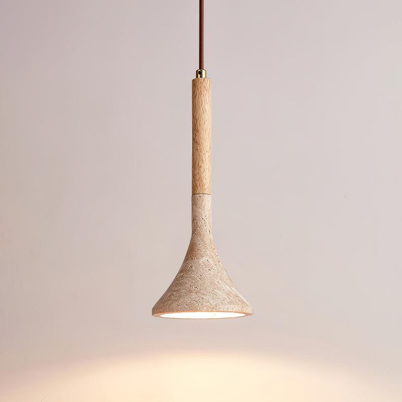 Aplomb Wabi-Sabi Travertine Pendant Light - Image 13
