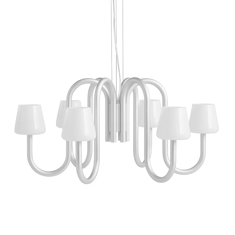 Apollo Contemporary Glass Chandelier - Image 24