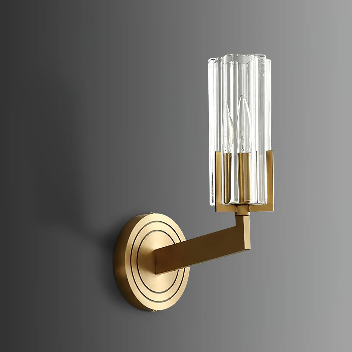 Aqua Premium Elegance Brass Glass Wall Lamp - Image 24