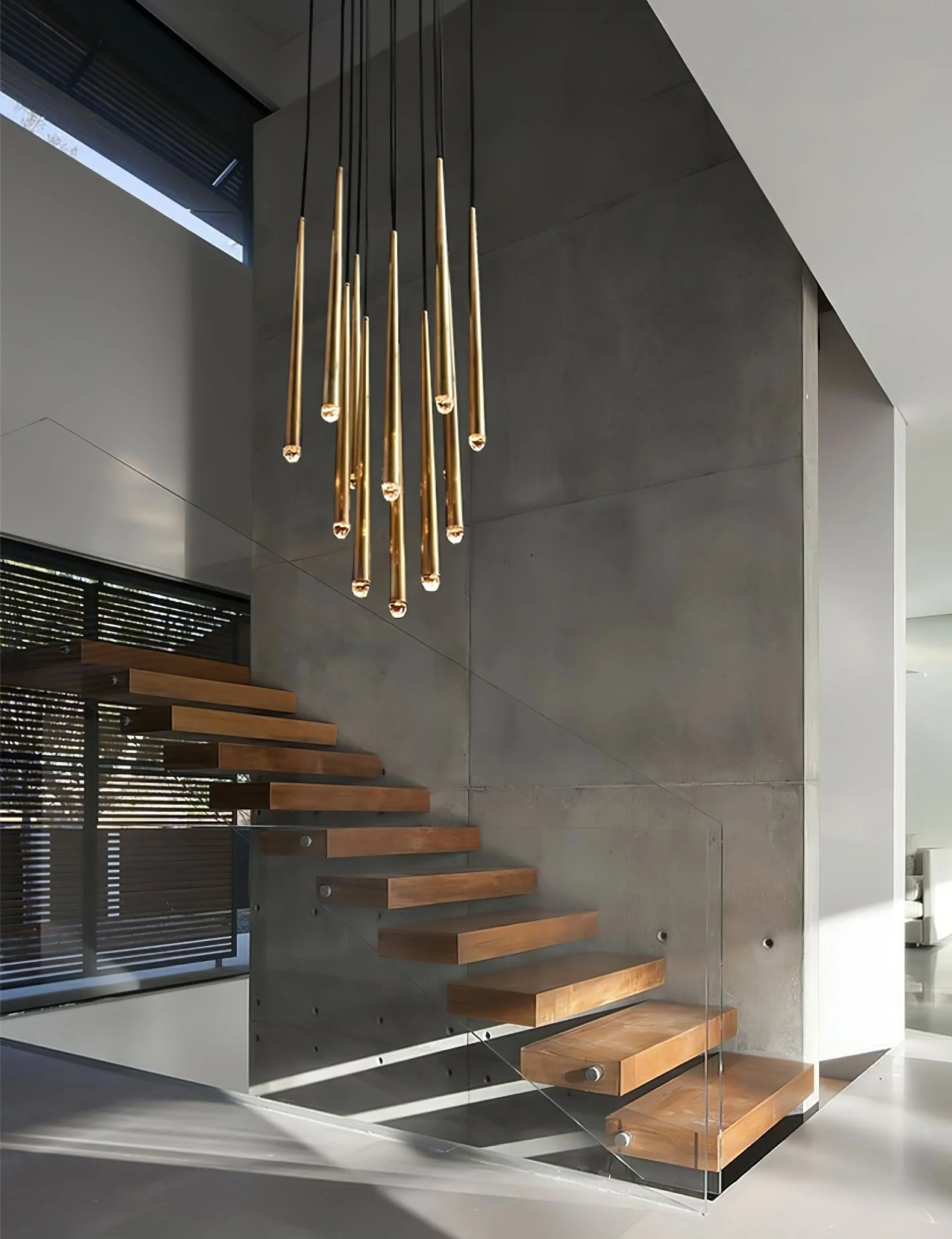 Aquitaine Minimalist Brass Chandelier - Image 48