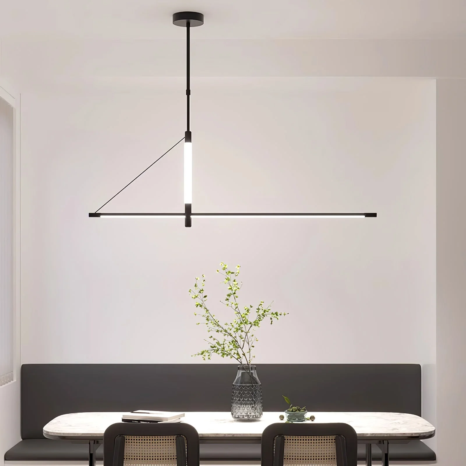 Araeyra Modern Minimalist Linear Axis Pendant Light - Image 12