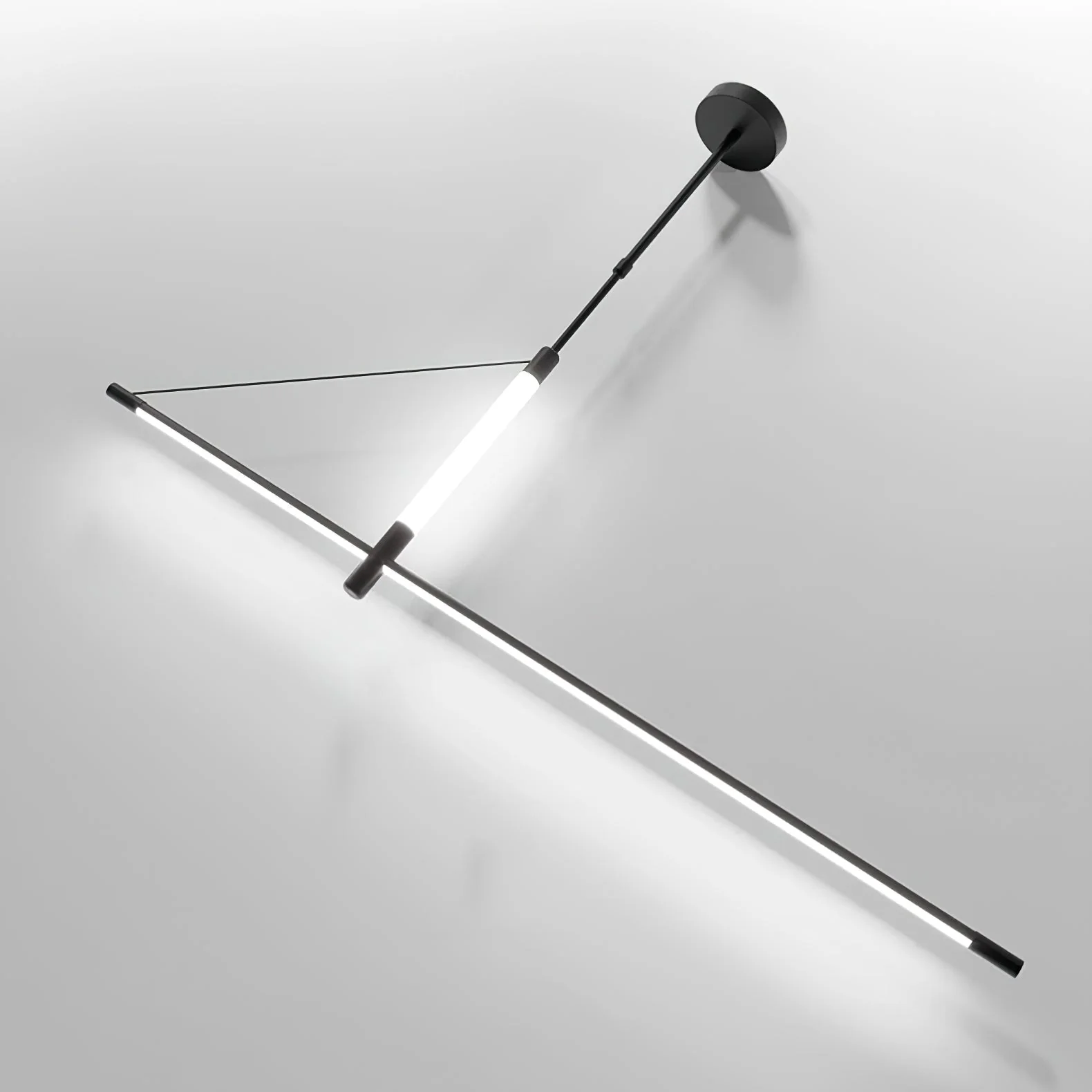 Araeyra Modern Minimalist Linear Axis Pendant Light - Image 3