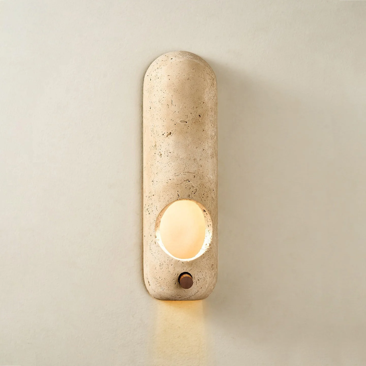 Arauz Wabi-Sabi Travertine Wall Light - Image 2