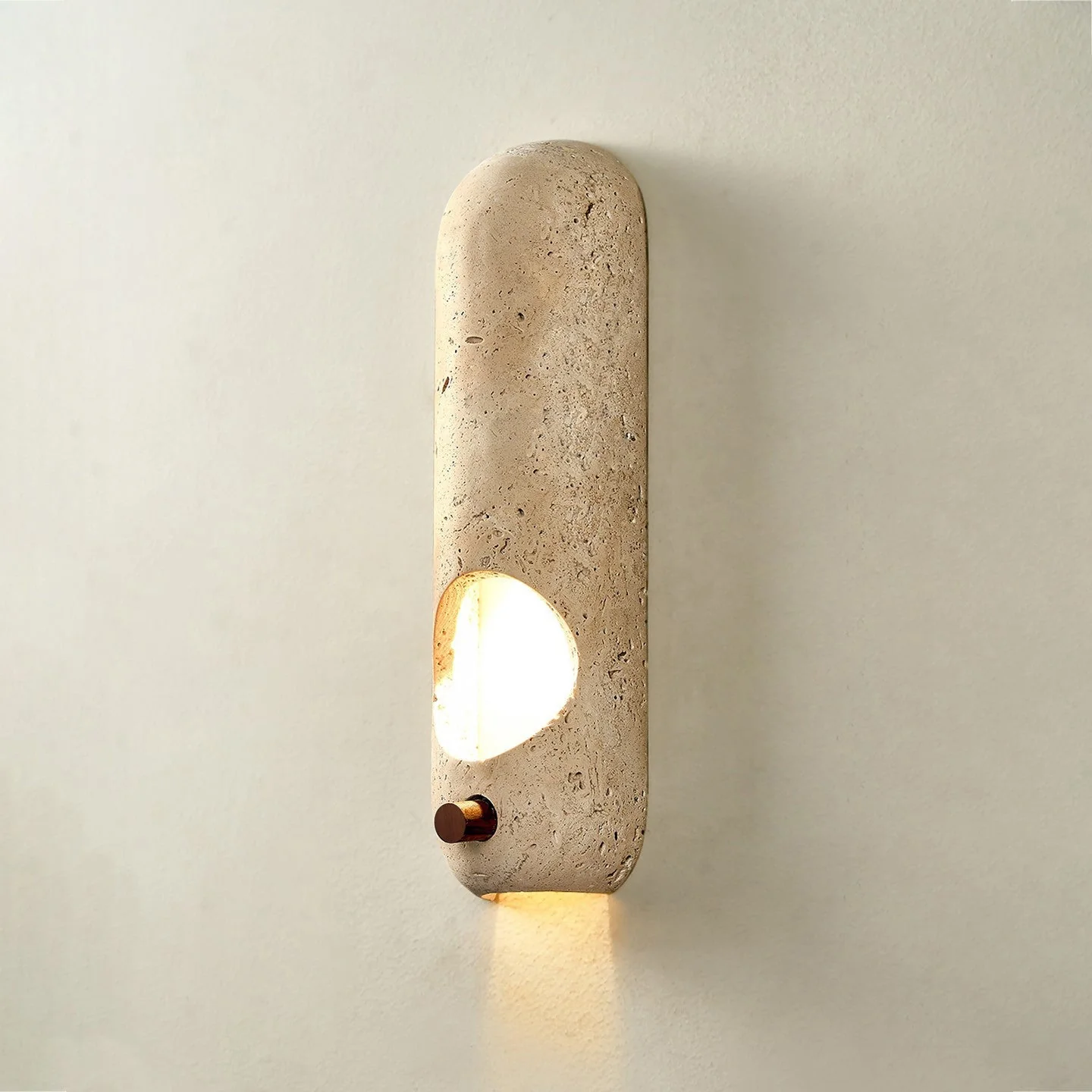 Arauz Wabi-Sabi Travertine Wall Light - Image 5