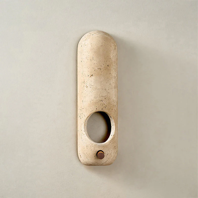 Arauz Wabi-Sabi Travertine Wall Light - Image 6