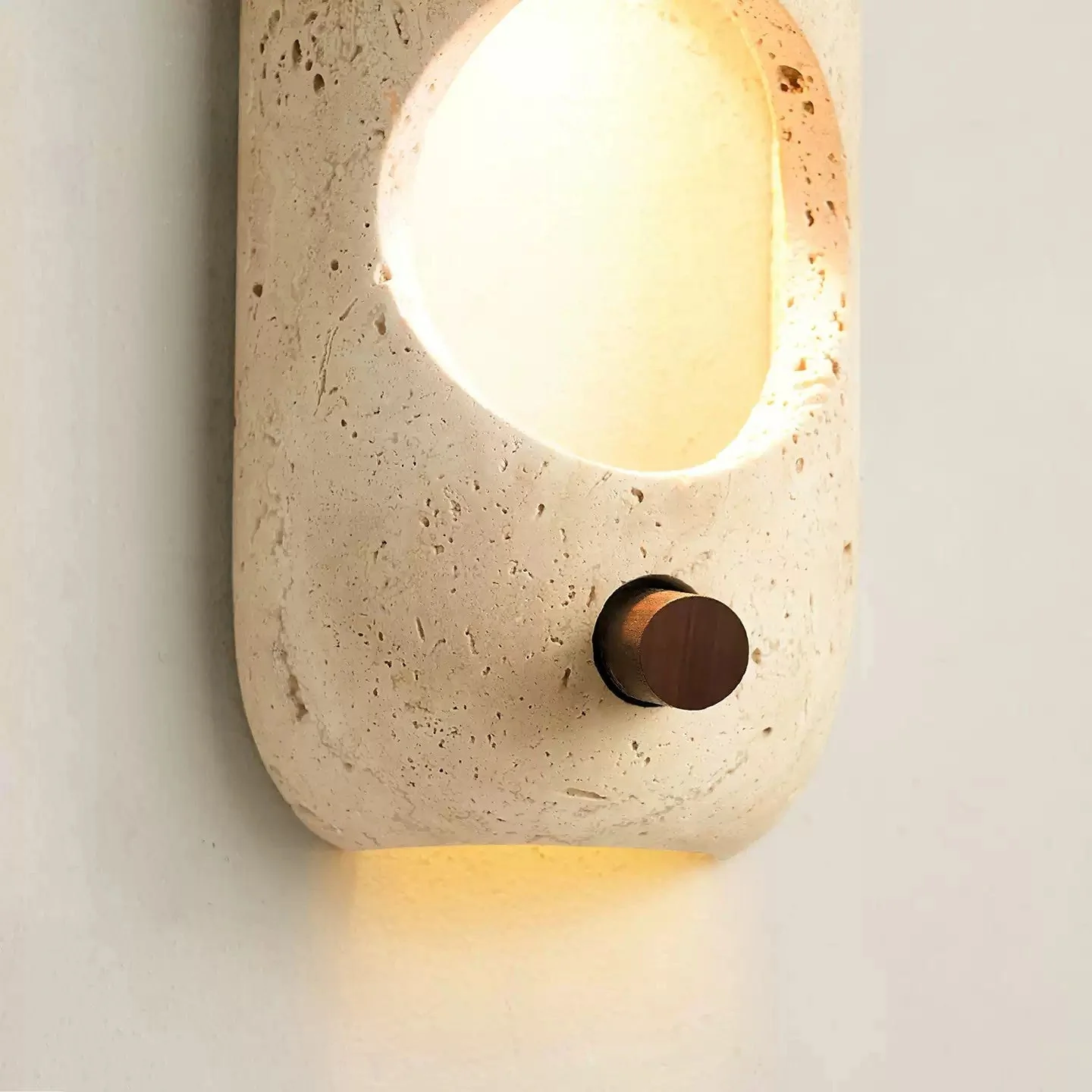 Arauz Wabi-Sabi Travertine Wall Light - Image 7