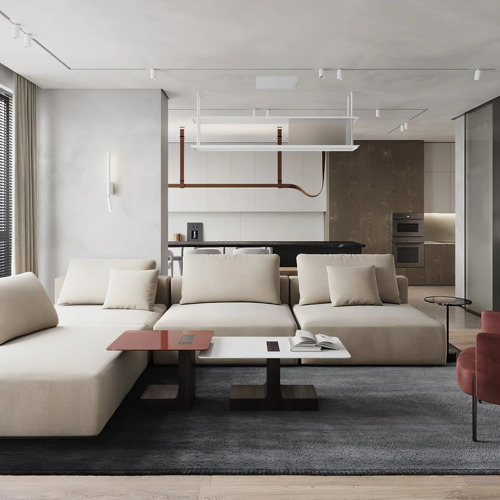 Arcadia Modern Leather Pendant Lamp - Image 18