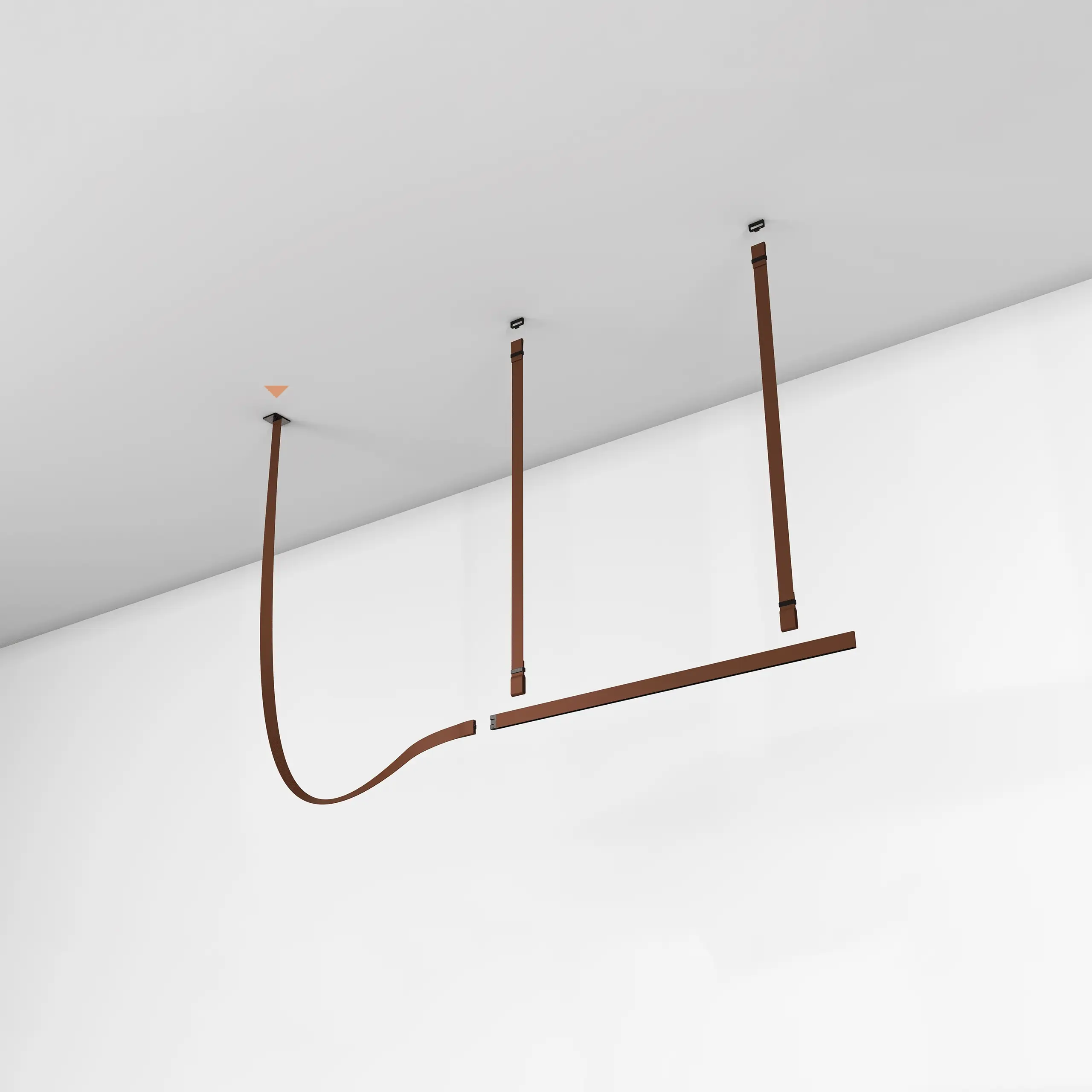 Arcadia Modern Leather Pendant Lamp - Image 3