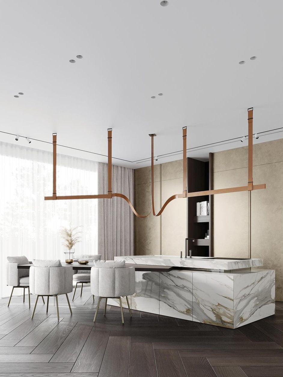 Arcadia Modern Leather Pendant Lamp - Image 38