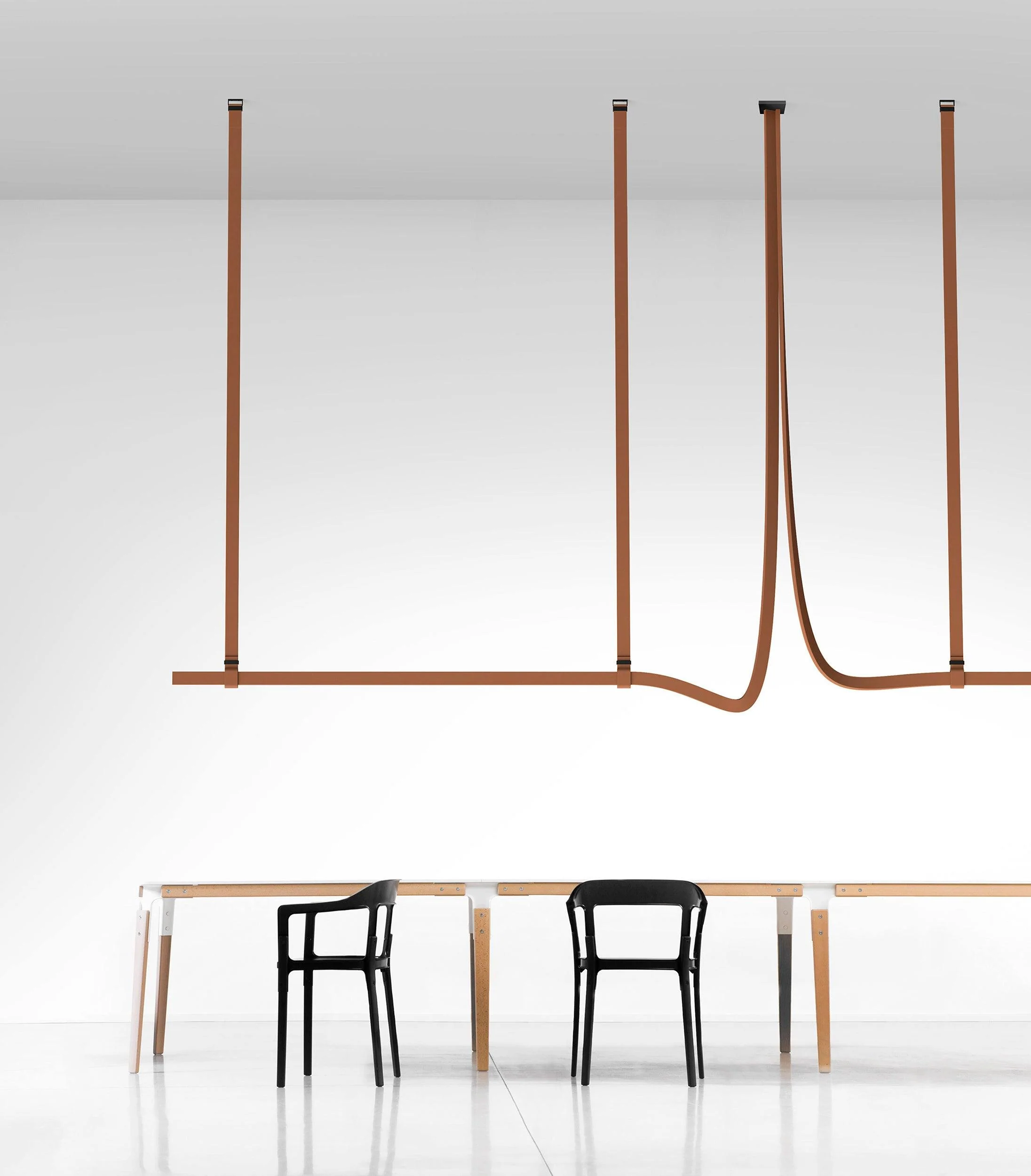 Arcadia Modern Leather Pendant Lamp - Image 4