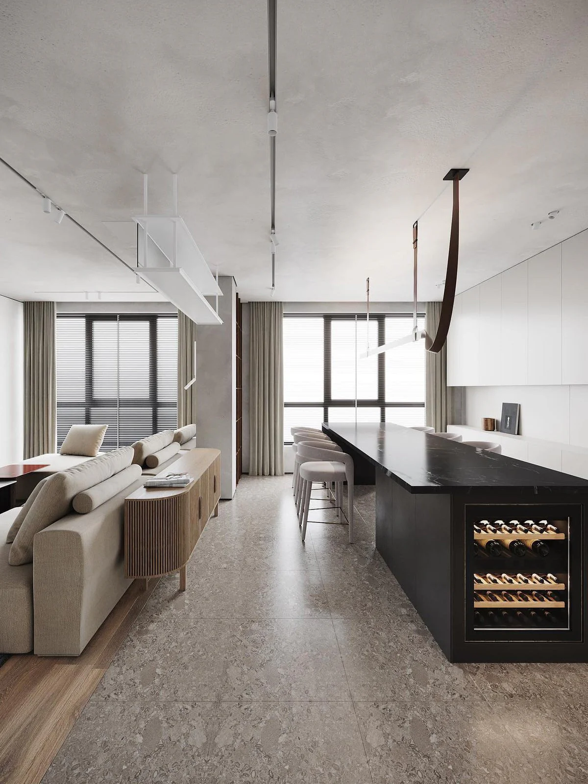Arcadia Modern Leather Pendant Lamp - Image 8