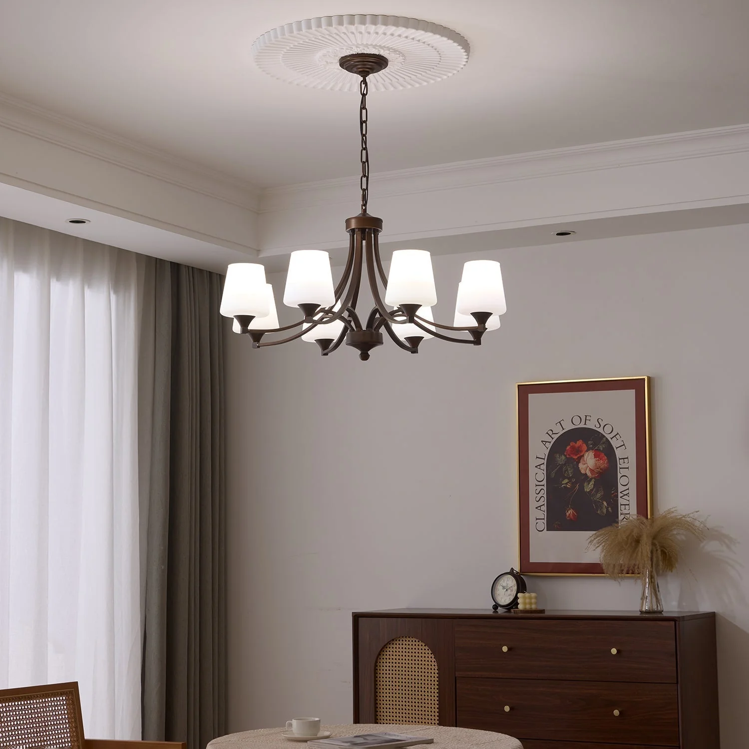 Ardena Elegance Vintage Classic Glass Chandelier - Image 10