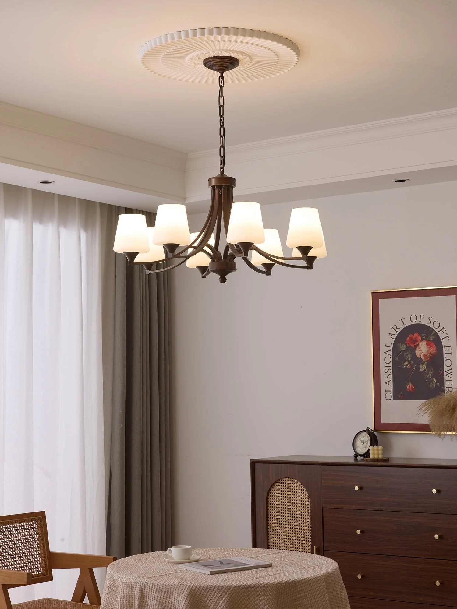 Ardena Elegance Vintage Classic Glass Chandelier - Image 11