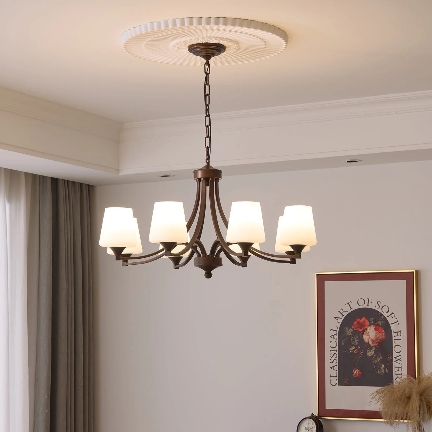 Ardena Elegance Vintage Classic Glass Chandelier - Image 16