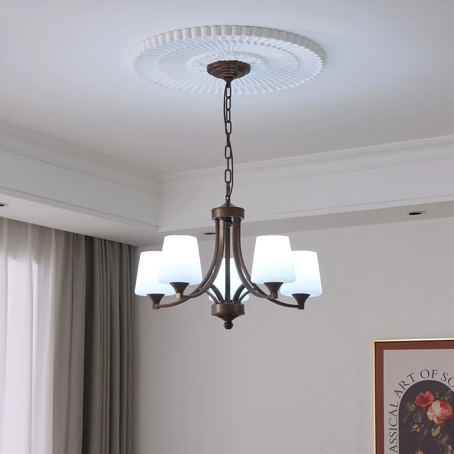 Ardena Elegance Vintage Classic Glass Chandelier - Image 18