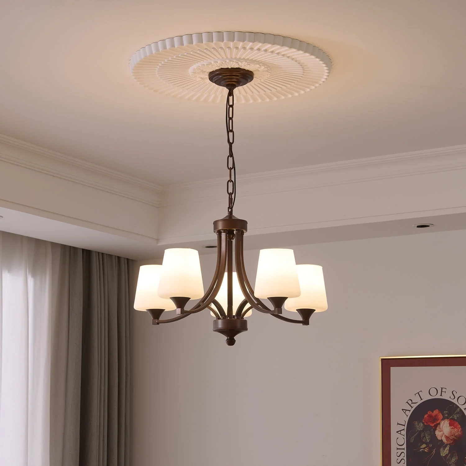 Ardena Elegance Vintage Classic Glass Chandelier - Image 28