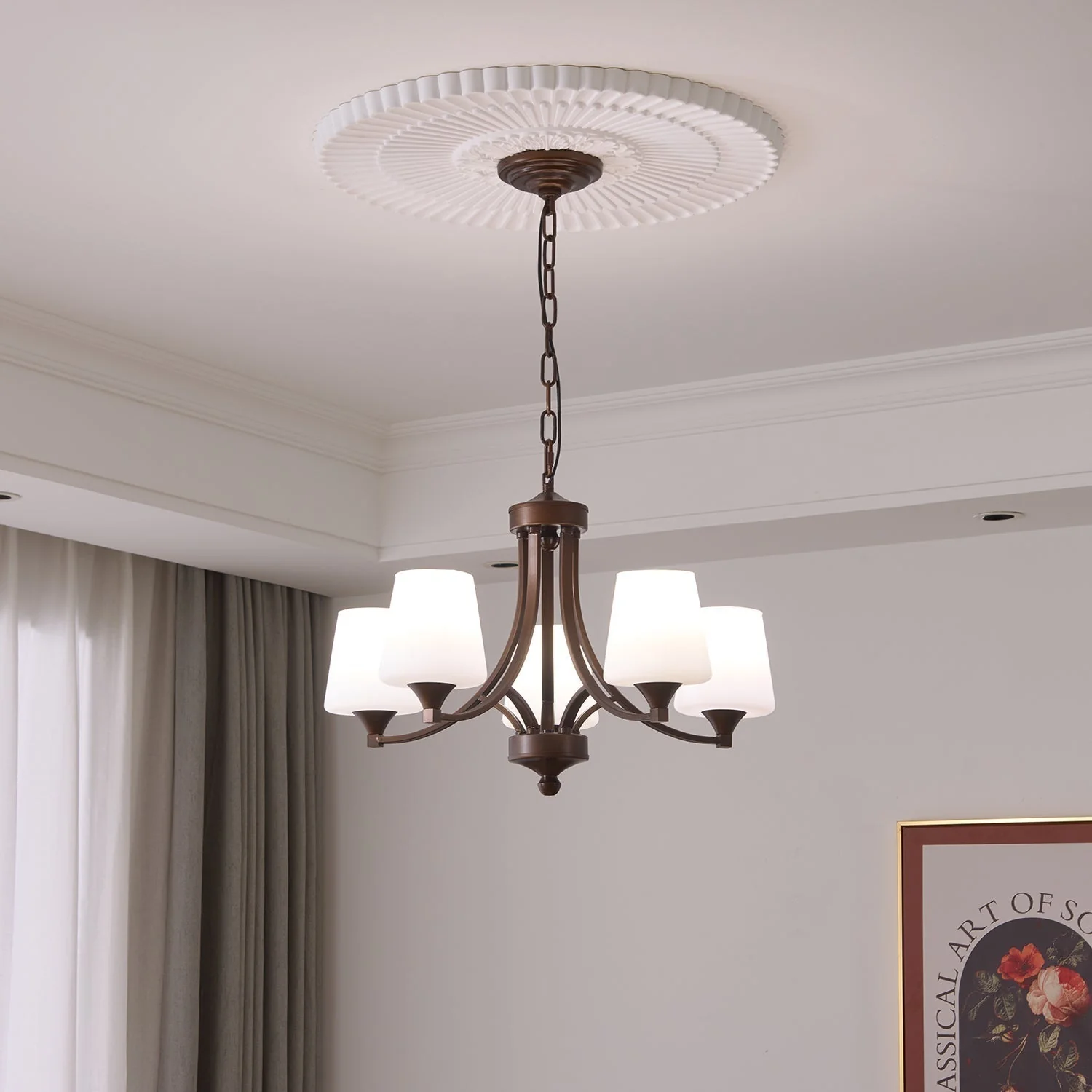 Ardena Elegance Vintage Classic Glass Chandelier - Image 30
