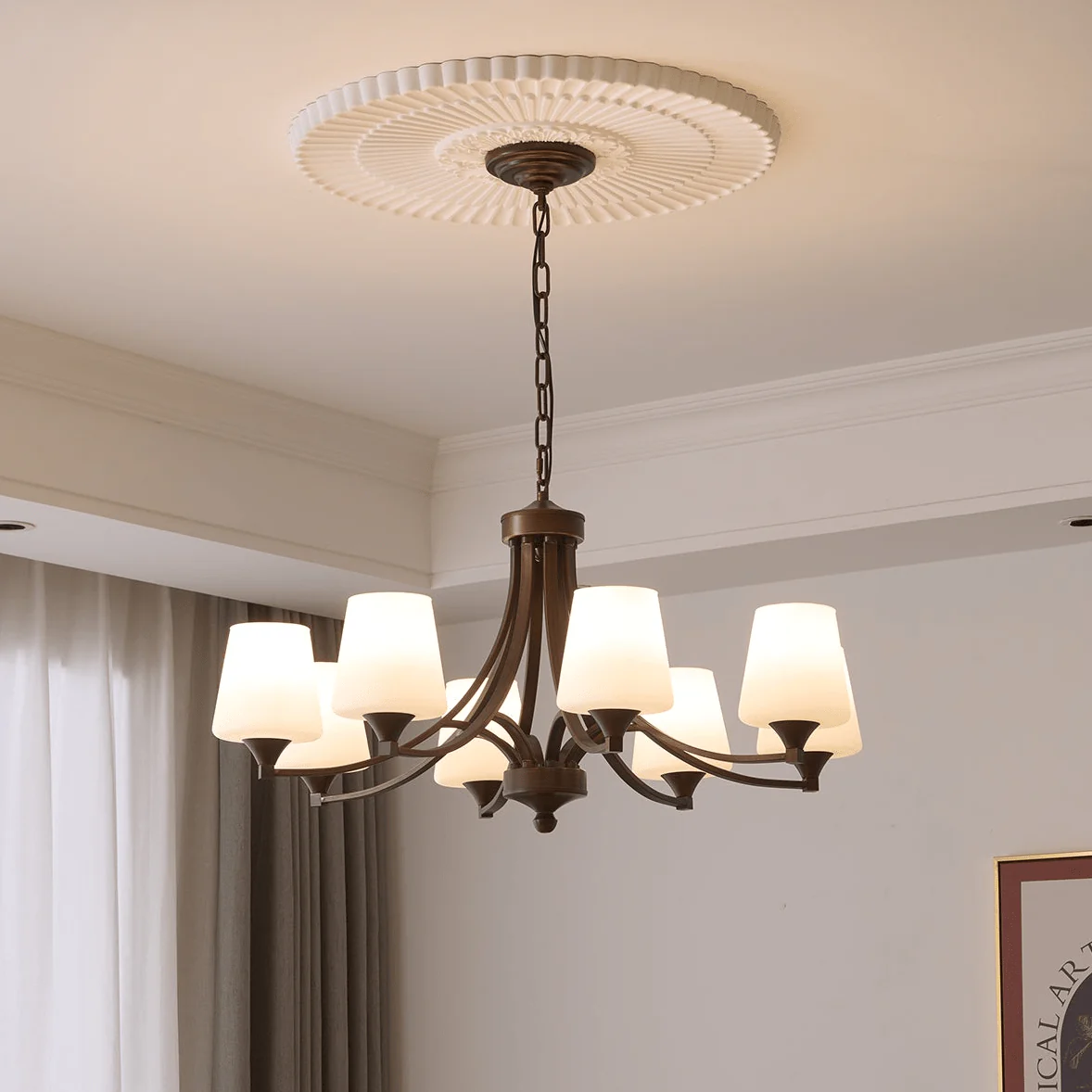 Ardena Elegance Vintage Classic Glass Chandelier - Image 4