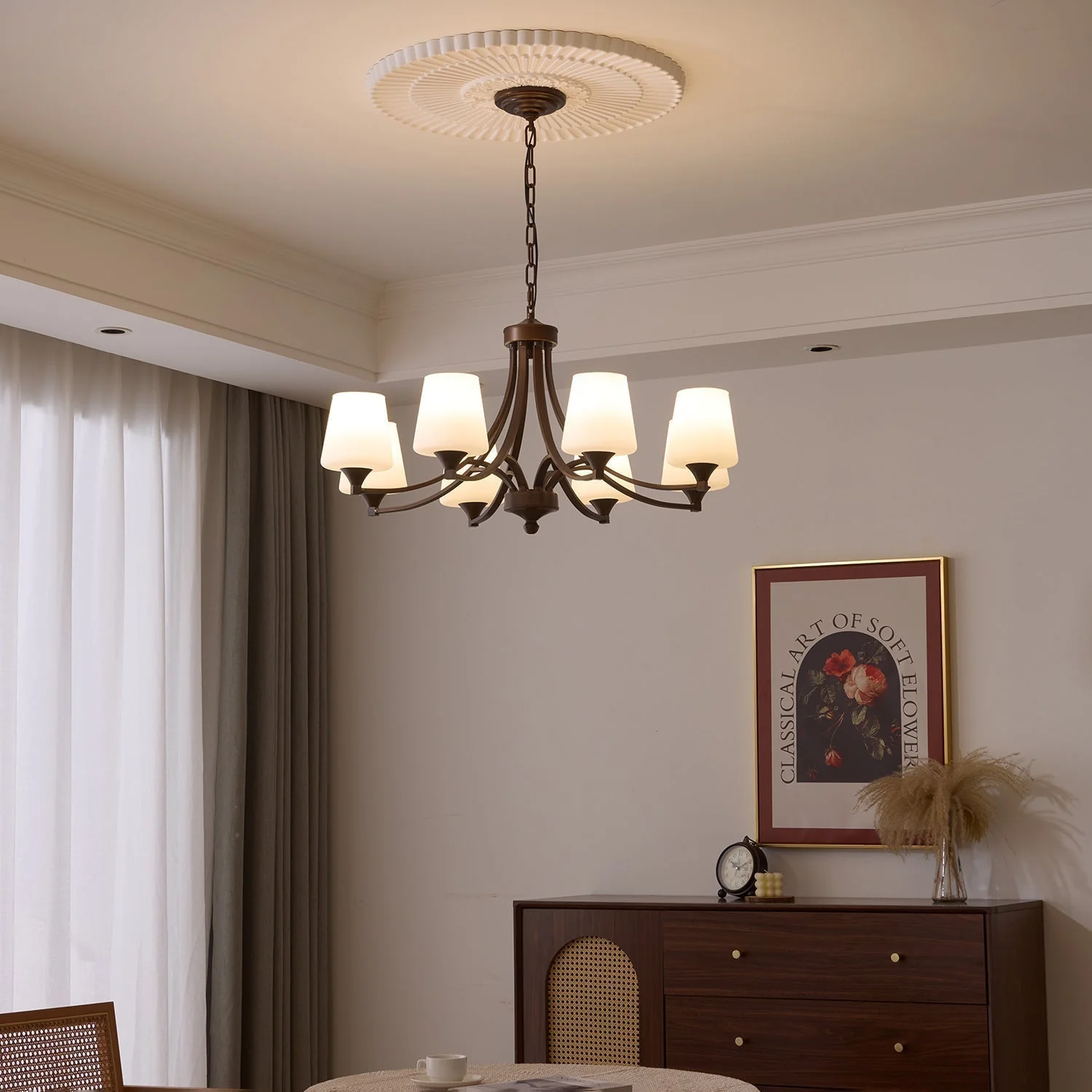 Ardena Elegance Vintage Classic Glass Chandelier - Image 9