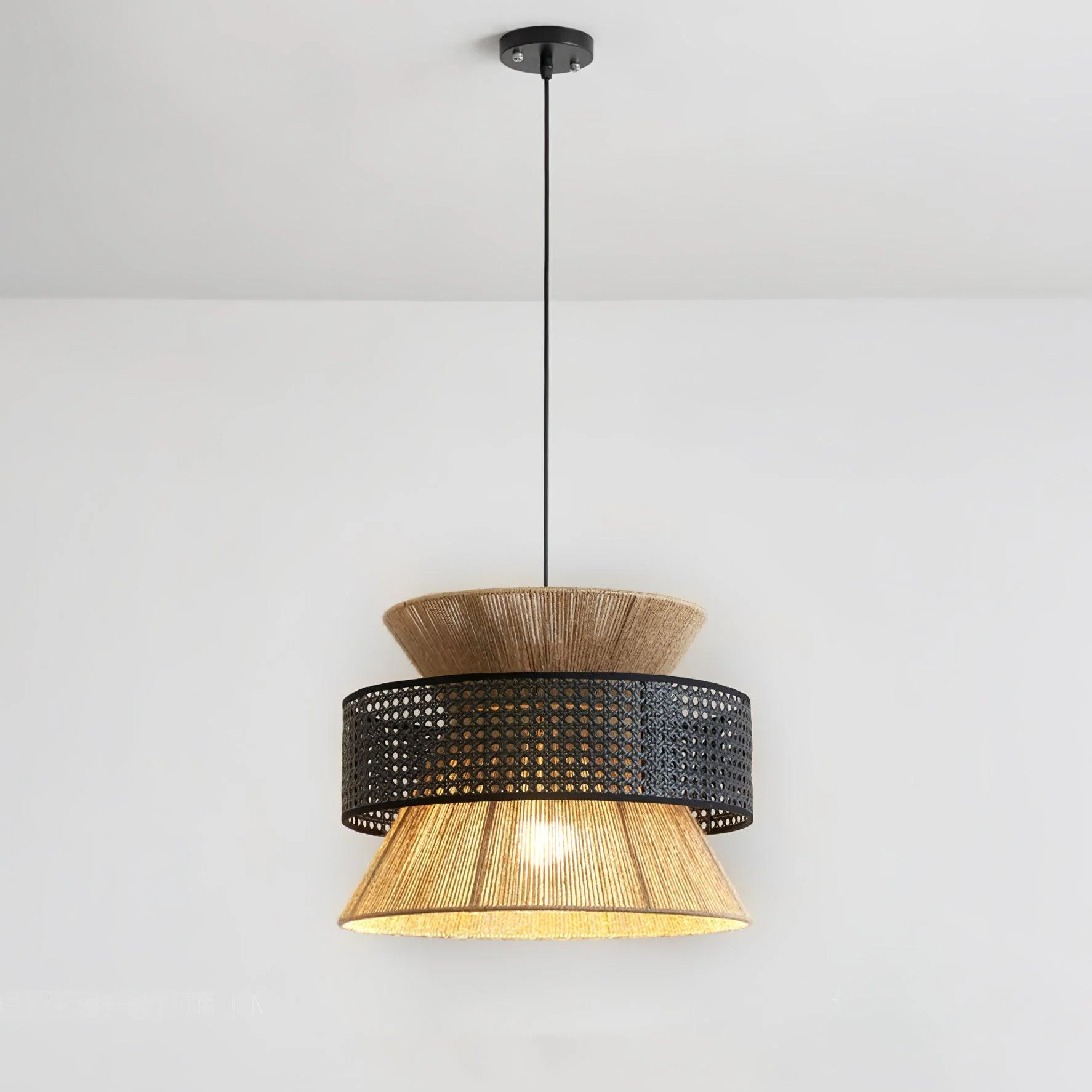 Aria Bohemian Bamboo Pendant Lamp - Image 18