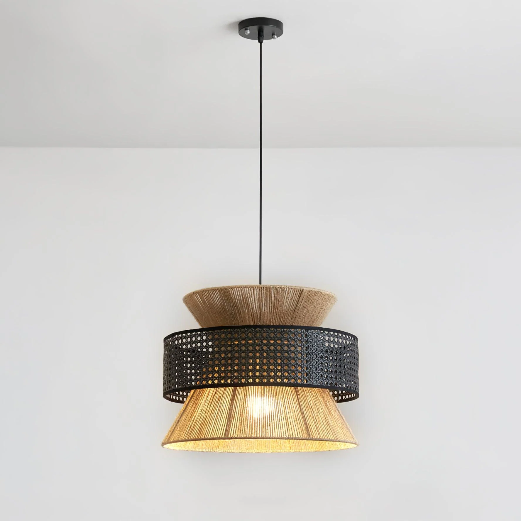 Aria Bohemian Bamboo Pendant Lamp - Image 20
