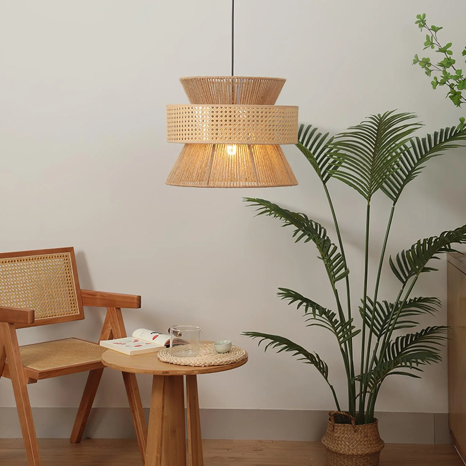Aria Bohemian Bamboo Pendant Lamp - Image 21