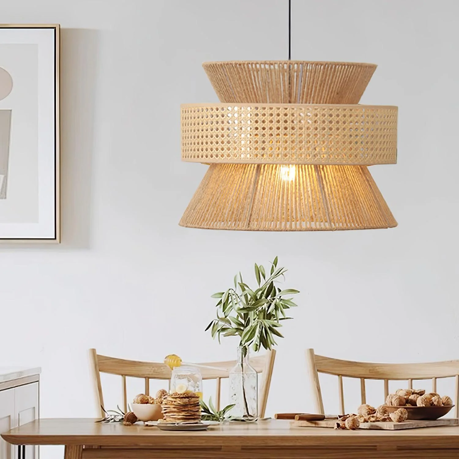 Aria Bohemian Bamboo Pendant Lamp - Image 29