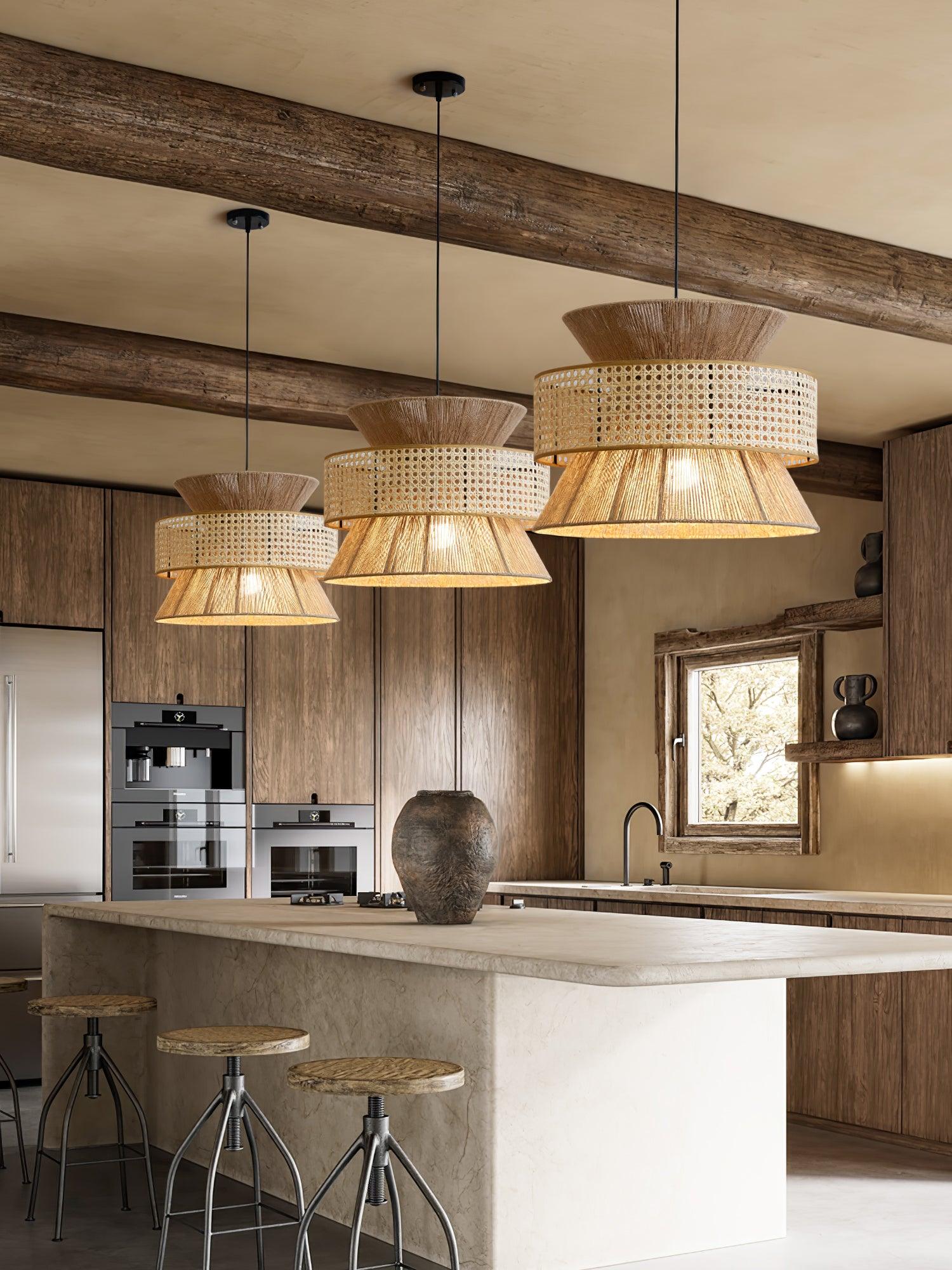 Aria Bohemian Bamboo Pendant Lamp - Image 32