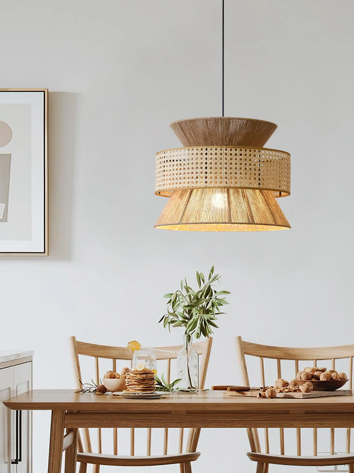 Aria Bohemian Bamboo Pendant Lamp - Image 33