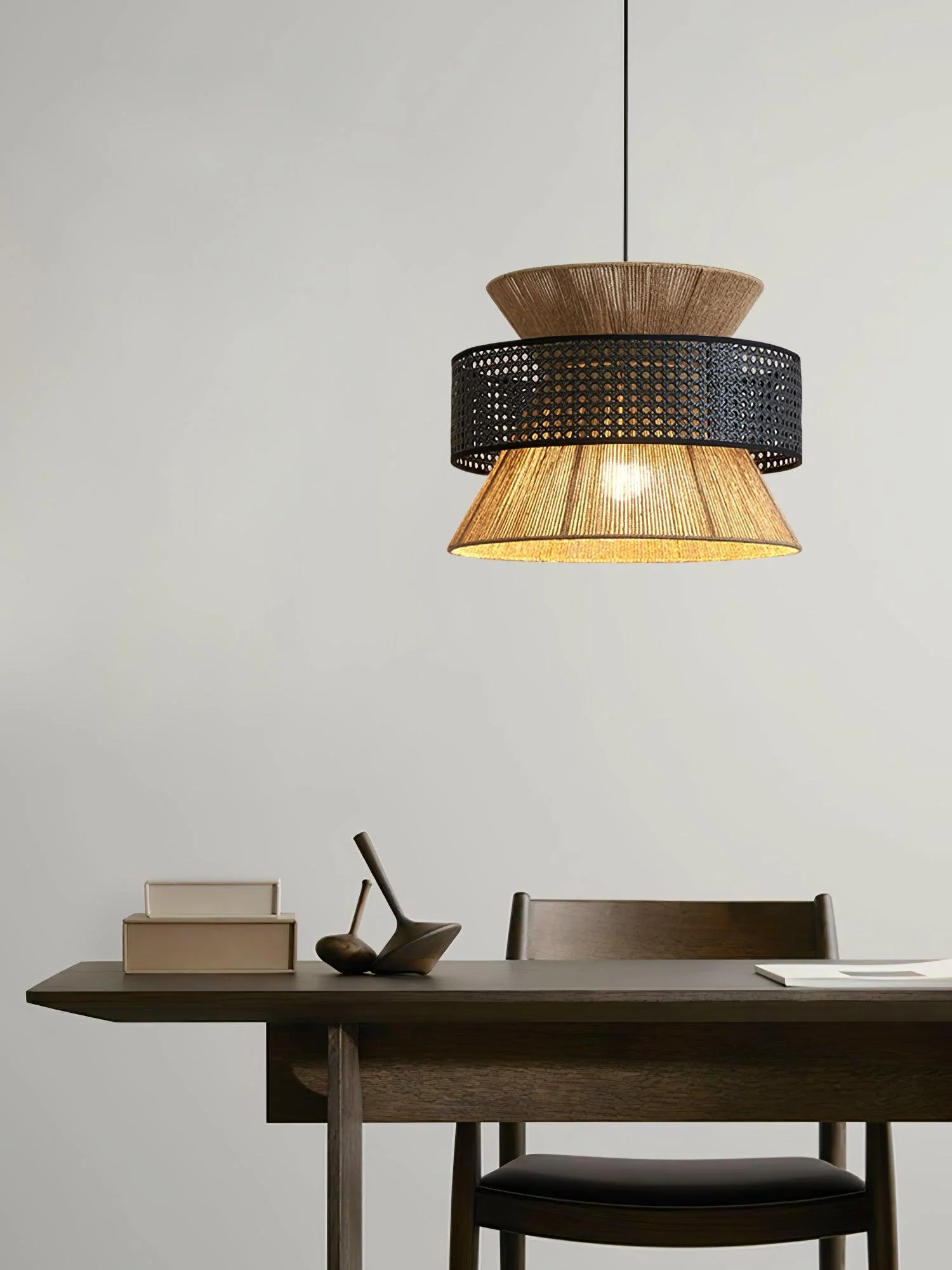 Aria Bohemian Bamboo Pendant Lamp - Image 6