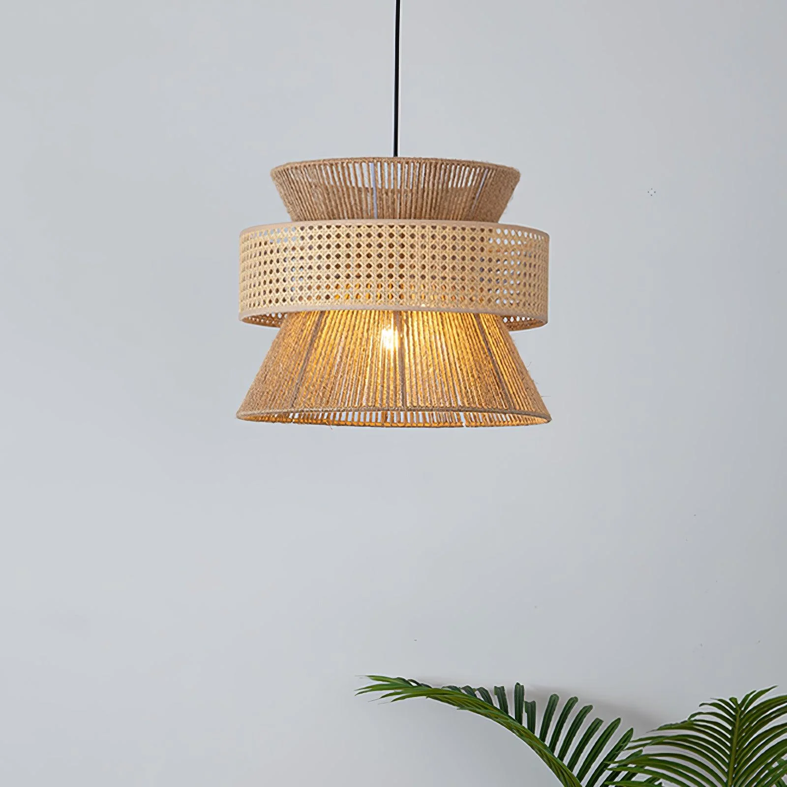 Aria Bohemian Bamboo Pendant Lamp - Image 9