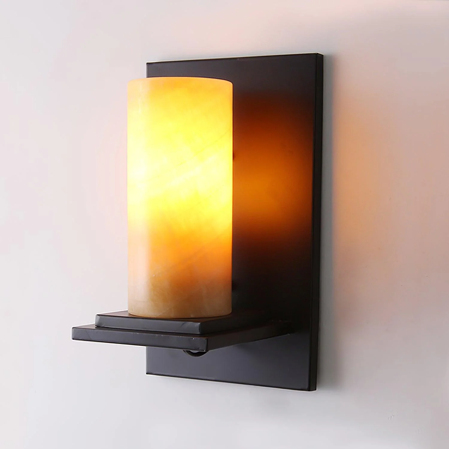 Aria Contemporary Alabaster Wall Light - Image 9