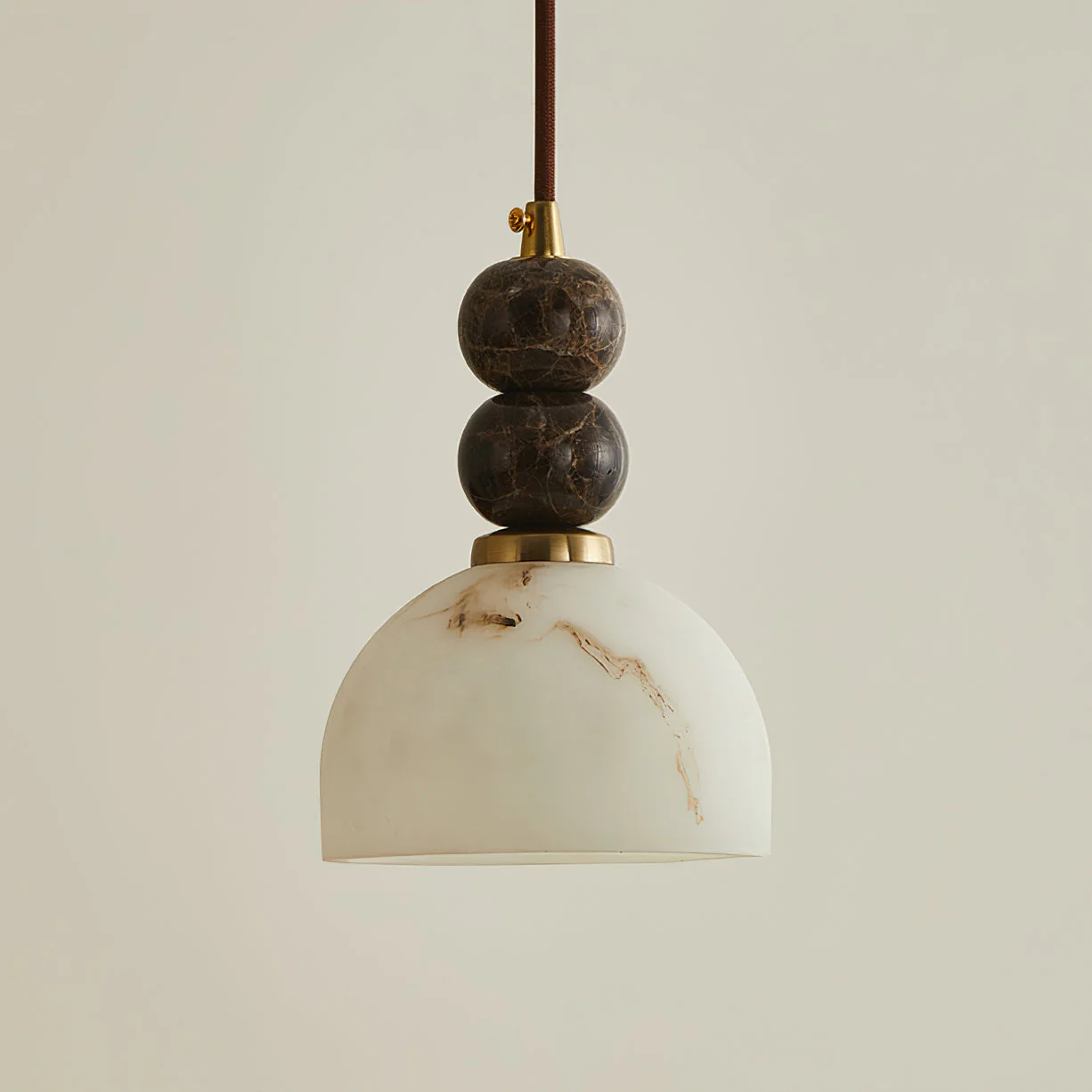 Arica Marble Orb Dome Pendant Light - Image 17