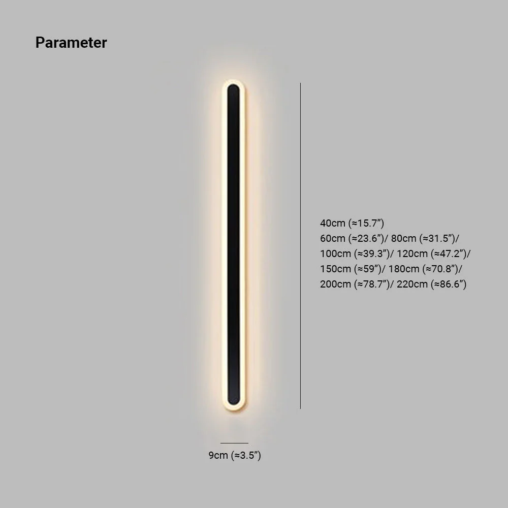 Arisha Minimalist Linear Outdoor Wall Lamp - Image 7