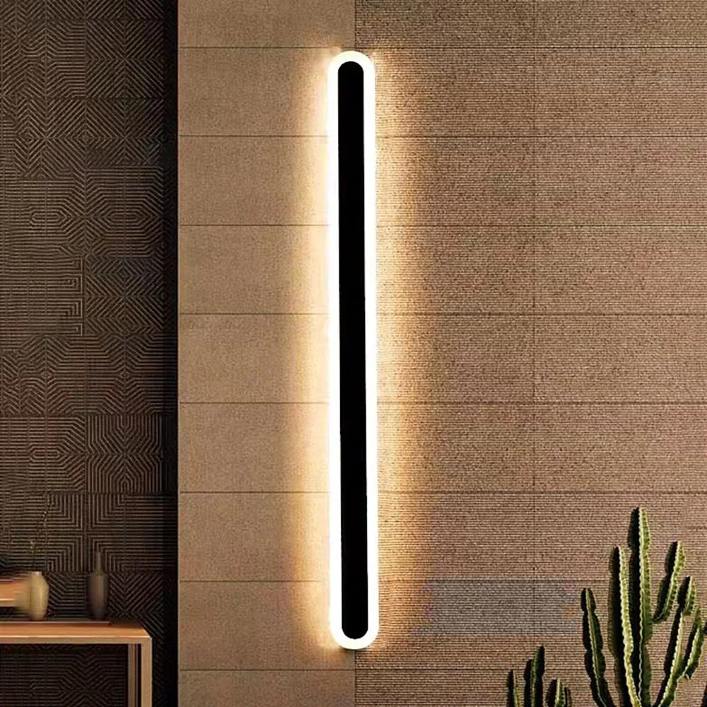 Arisha Minimalist Linear Outdoor Wall Lamp - Image 9