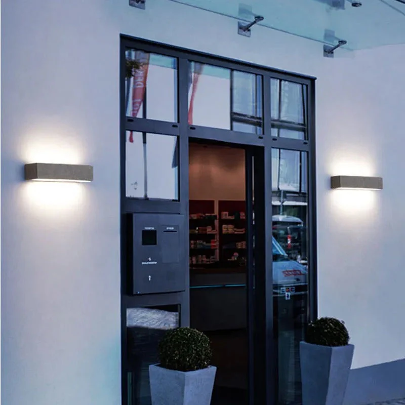 Arisha Modern Cement LED Outdoor Wall Lamp - Image 15
