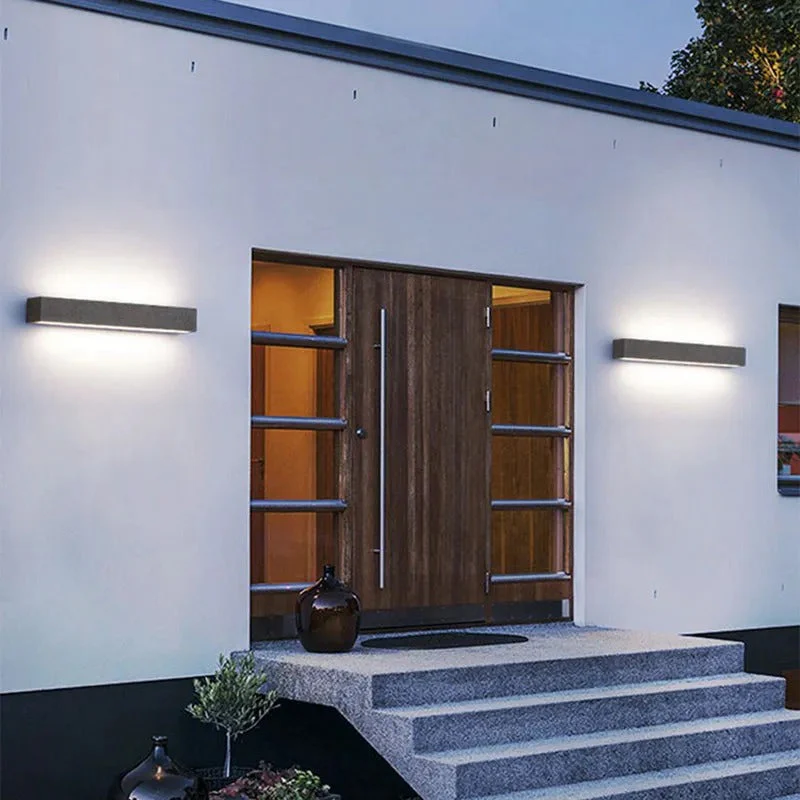Arisha Modern Cement LED Outdoor Wall Lamp - Image 16