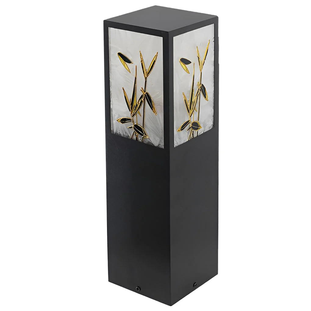 Arleen Vintage Artistic Floral Landscape Bollard Lights - Image 12