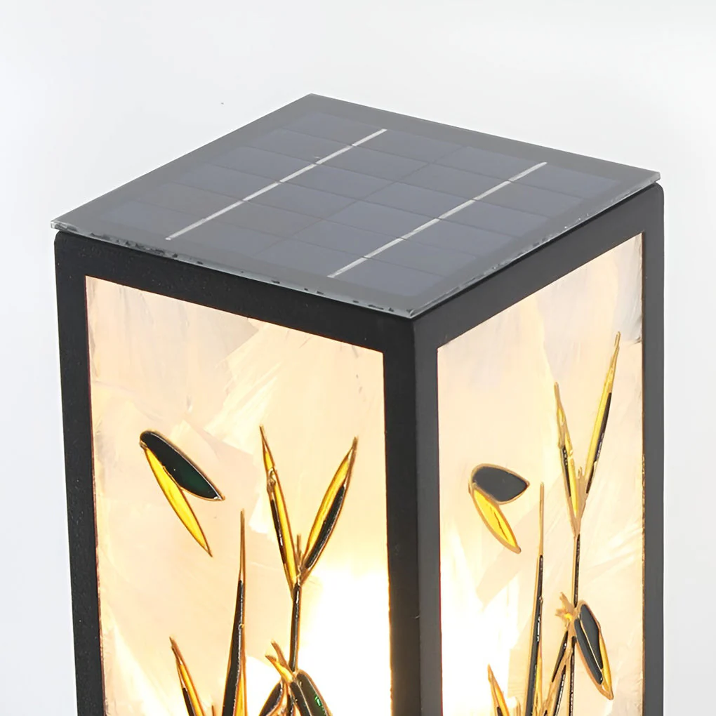 Arleen Vintage Artistic Floral Landscape Bollard Lights - Image 2
